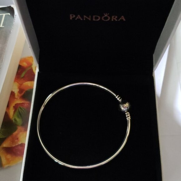 Pandora Moments Bangle Bracelet with box - Picture 7 of 8